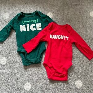 Naughty and Nice Onesie Set